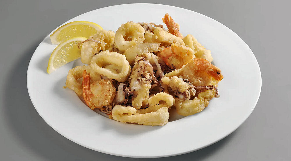 Frittura Di Calamari E Gamberetti